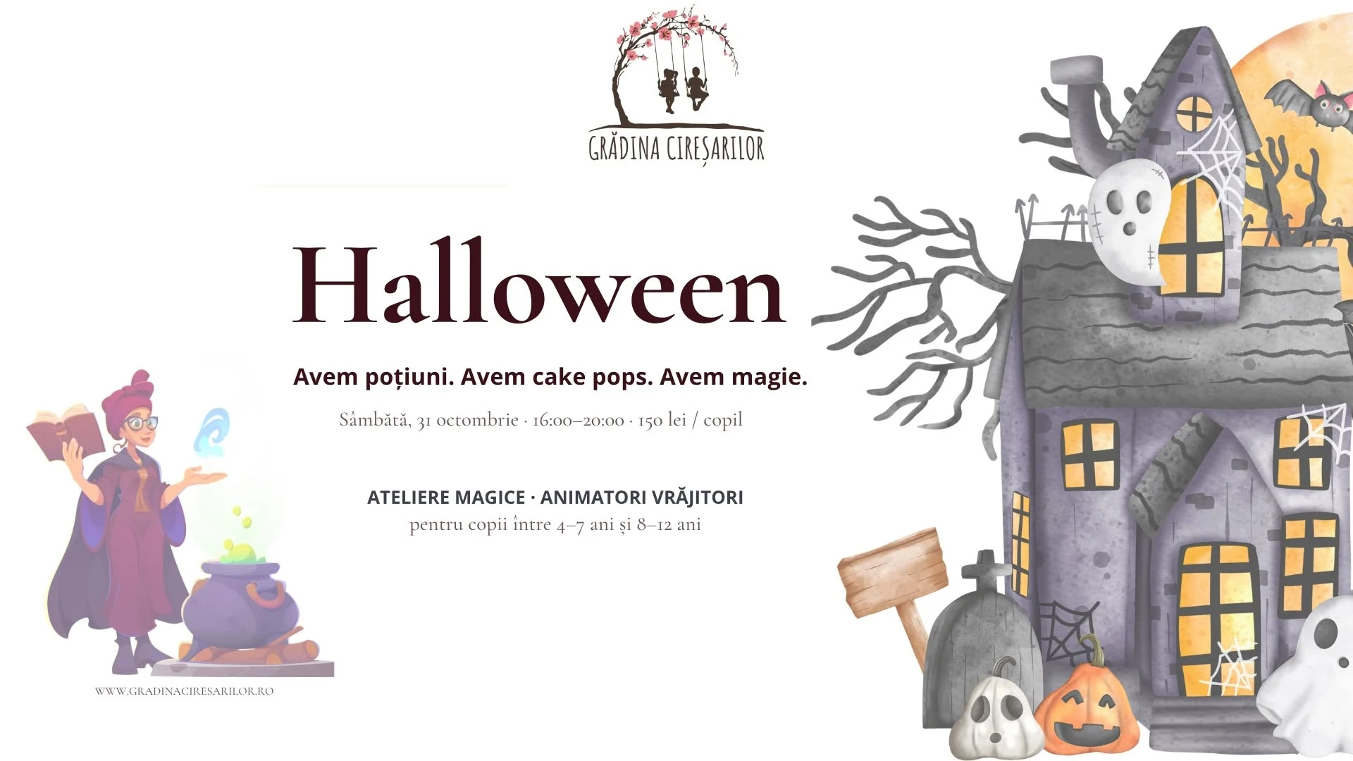 Halloween în grădina magică